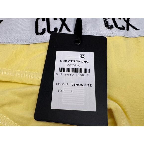 City Chic / CCX Cotton Thong - Lemon Fizz - Plus Size 18 & 20 - NWT - Picture 8 of 8